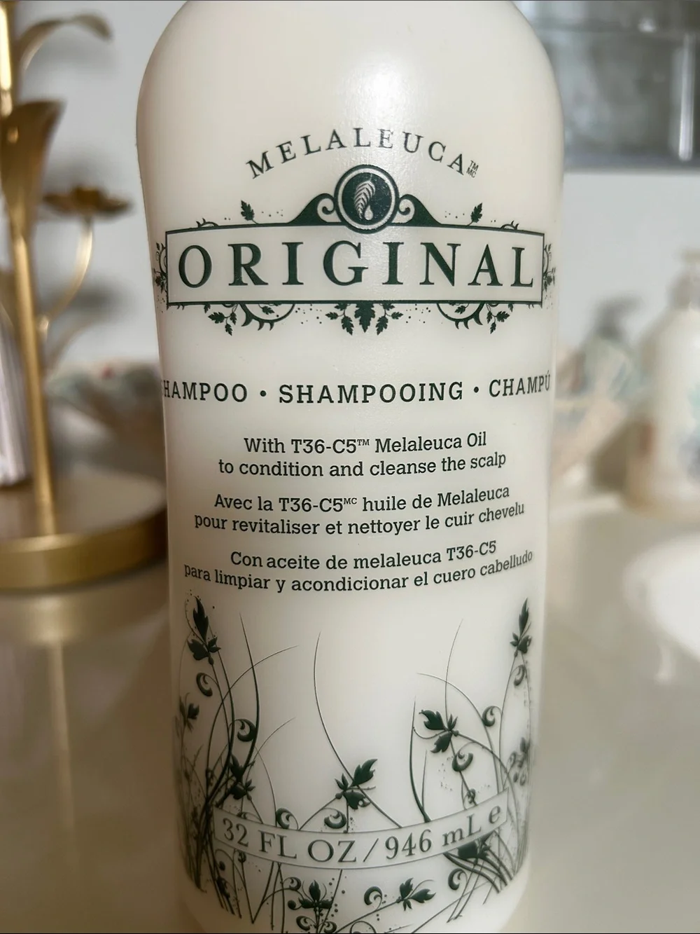 Melaleuca Original Shampoo — White Bottle 32 oz
